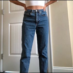 high waisted mom jeans